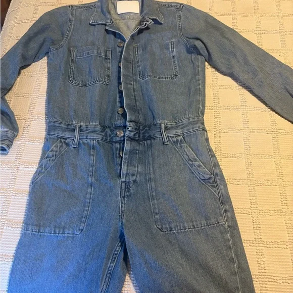 Women's Everlane Denim Jumpsuit - Picture 3 of 3